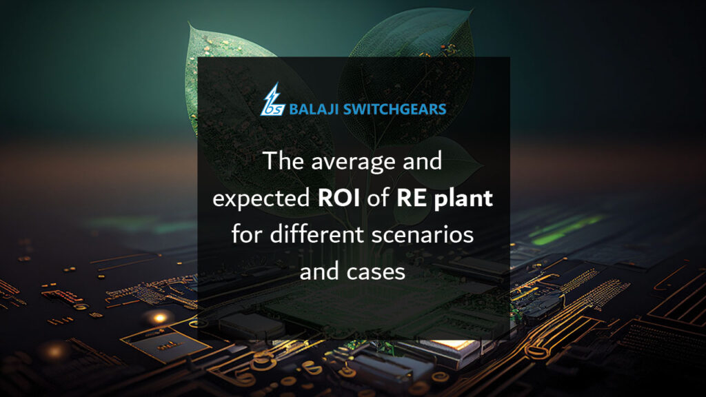 The average and expected ROI of RE plant for different scenarios and cases