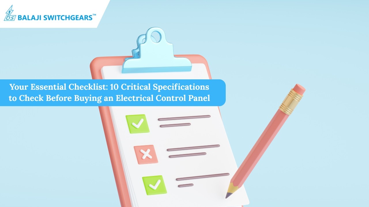Electrical control panel