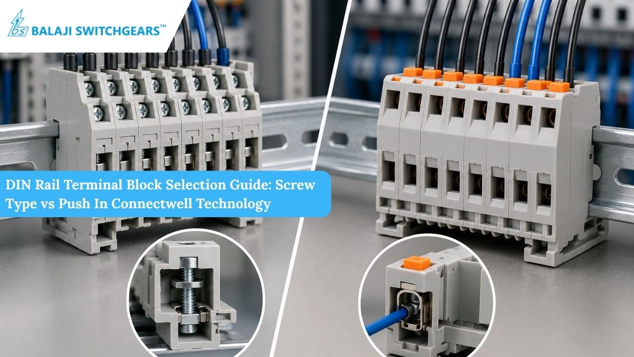 DIN Rail Terminal Block Selection Guide: Screw Type vs Push In Connectwell Technology