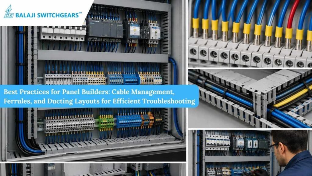 Learn panel building best practices for cable management, ferrules, and ducting layouts to simplify troubleshooting, reduce downtime, and improve safety.