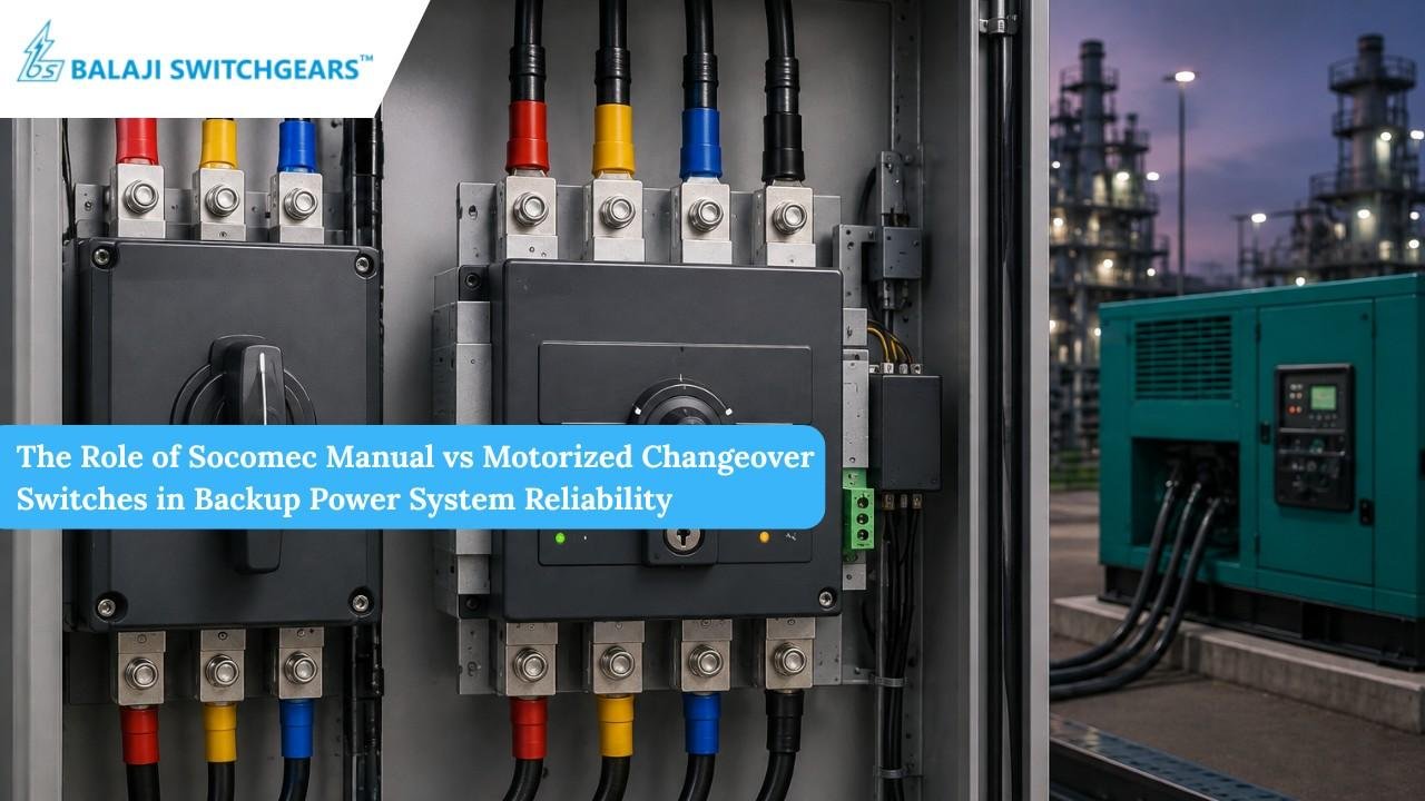 The Role of Socomec Manual vs Motorized Changeover Switches in Backup Power System Reliability